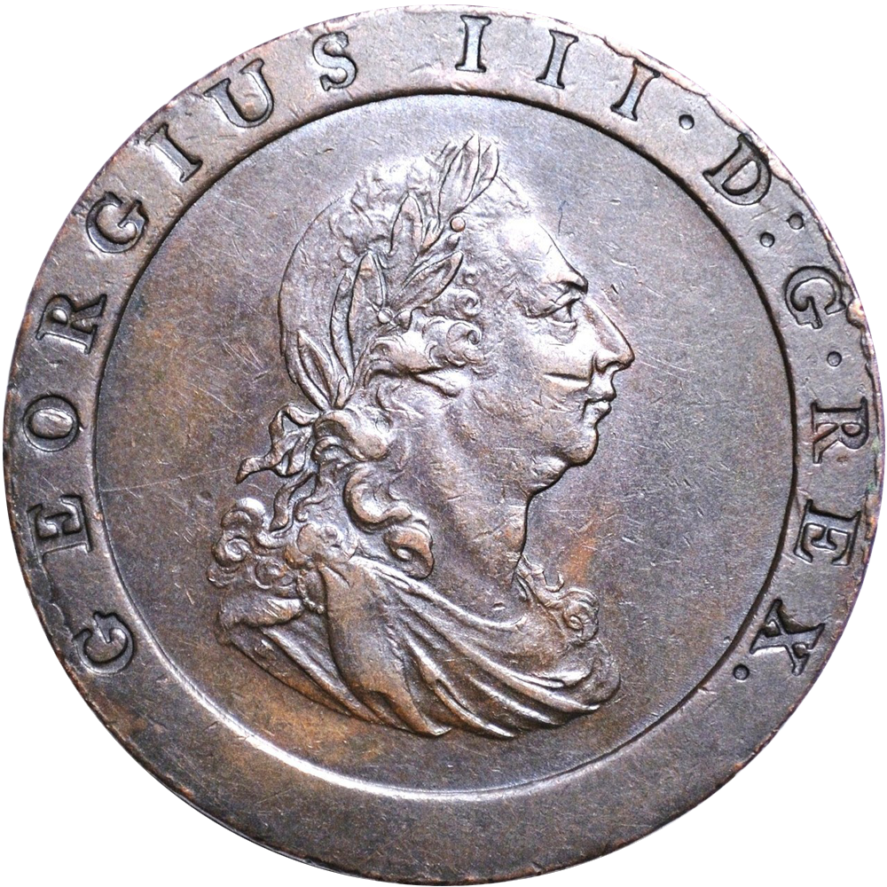 1797 Great Britain Proclamation Cartwheel Penny Good Very Fine