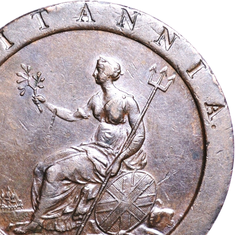 1797 Great Britain Proclamation Cartwheel Penny Good Very Fine