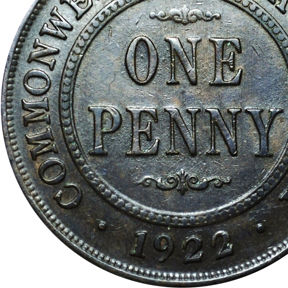 1922 Australian Penny Very Fine