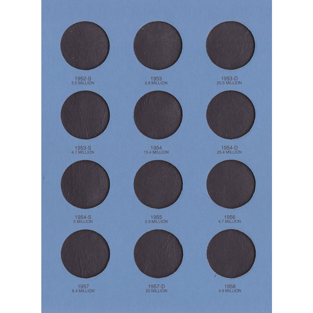 1948-1963 Used Benjamin Franklin Half Dollar Album Trifold Whitman No 9032 Coin