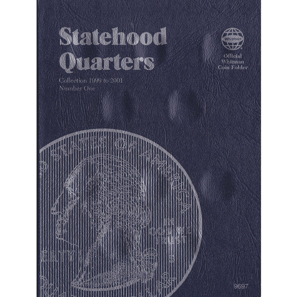 1999-2001 Statehood Quarter Whitman Trifold No 9697 Coin