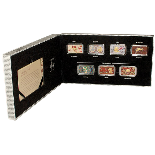 2014 Ga Commemorative Set Global Art Collection Native Set 7 Silver Coin