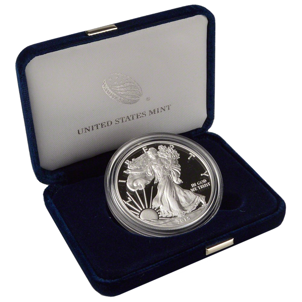 2015 W American Silver Eagle Proof $1 Us Mint
