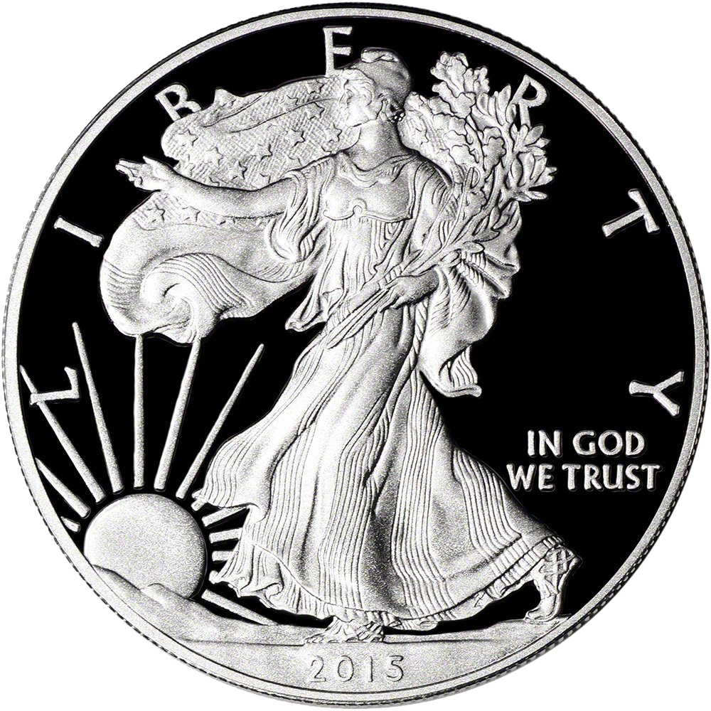 2015 W American Silver Eagle Proof $1 Us Mint