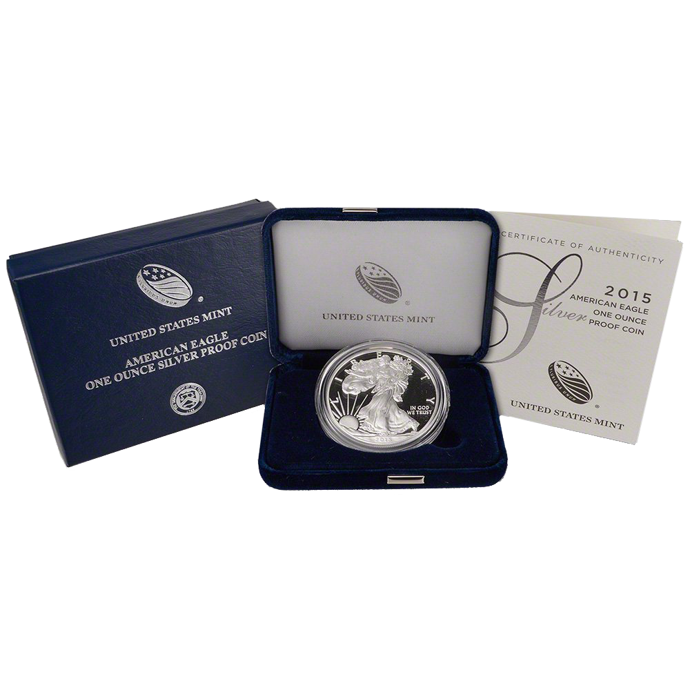 2015 W American Silver Eagle Proof $1 Us Mint