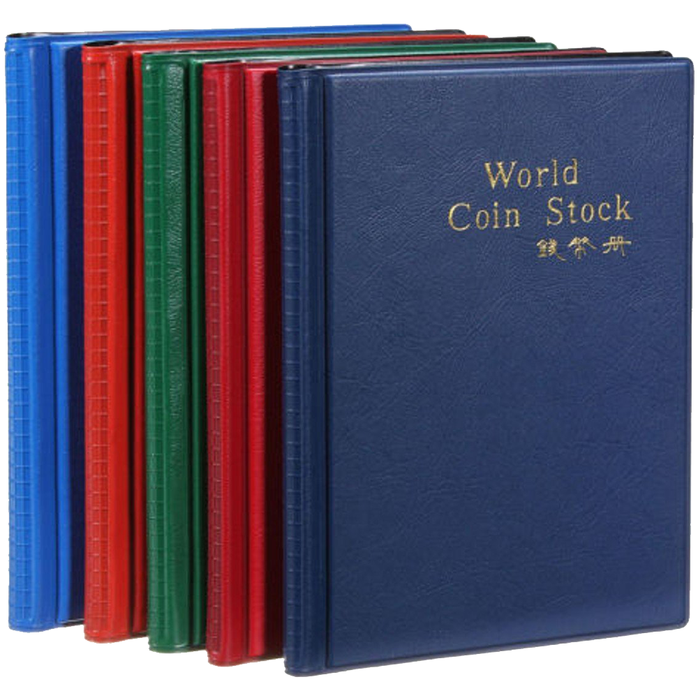 Pack Of 2 120 Coin Pockets Collection Collecting Storage Holder Money Penny Album Book
