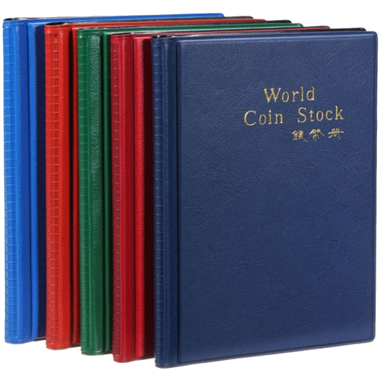 Pack Of 2 120 Coin Pockets Collection Collecting Storage Holder Money Penny Album Book