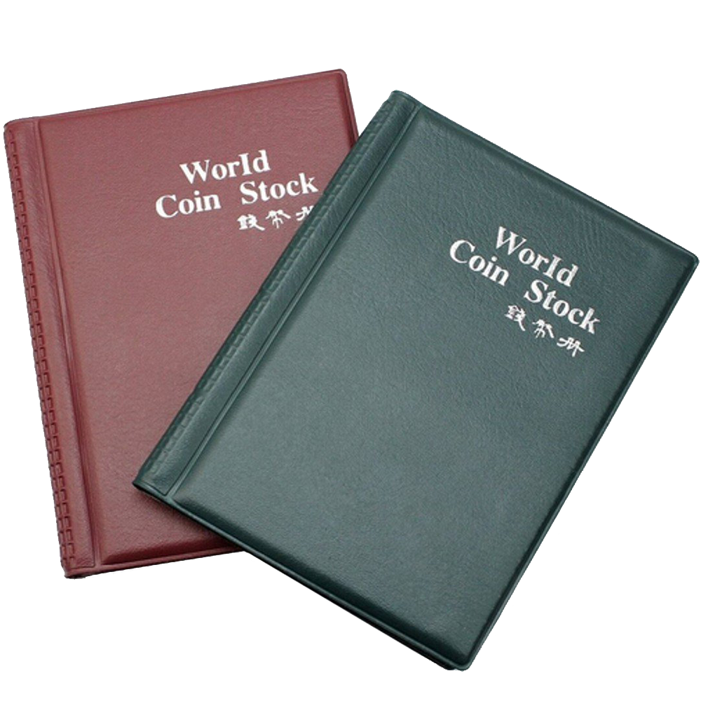 Pack Of 2 120 Coin Pockets Collection Collecting Storage Holder Money Penny Album Book