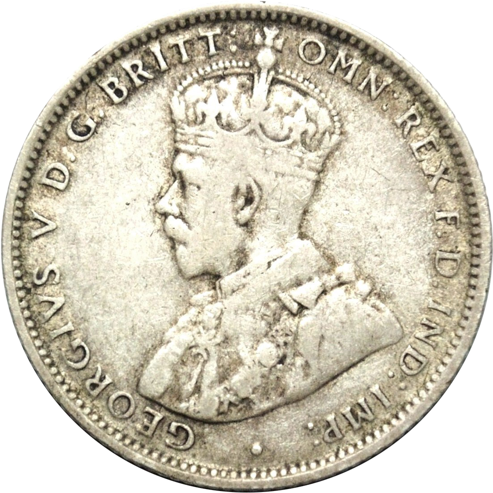 Rare 1915 Australian Shilling About Fine