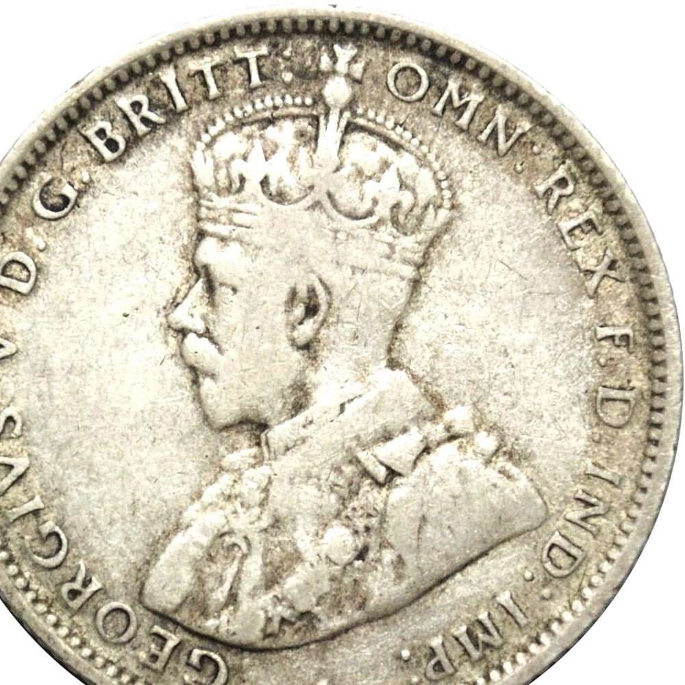 Rare 1915 Australian Shilling About Fine