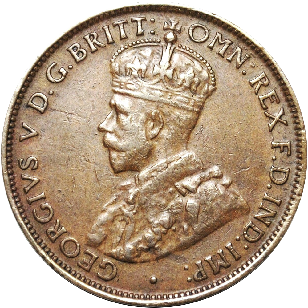 Rare 1923 Australian Halfpenny Good Very Fine