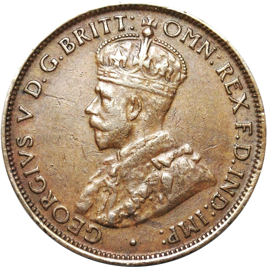 Rare 1923 Australian Halfpenny Good Very Fine