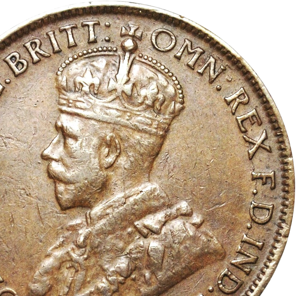 Rare 1923 Australian Halfpenny Good Very Fine