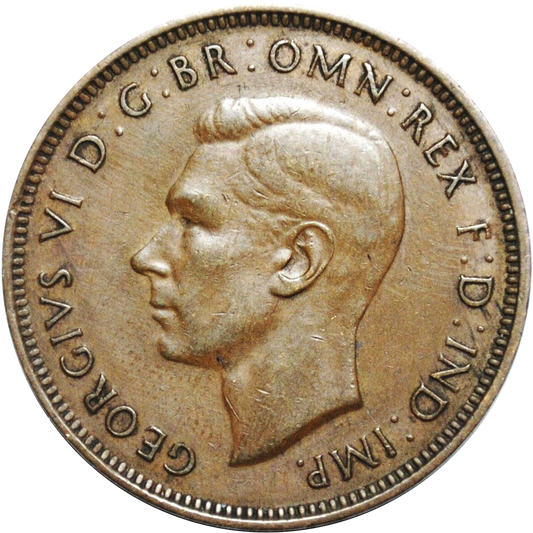 Scarce 1939 Australian Halfpenny Kangaroo Reverse Very Fine