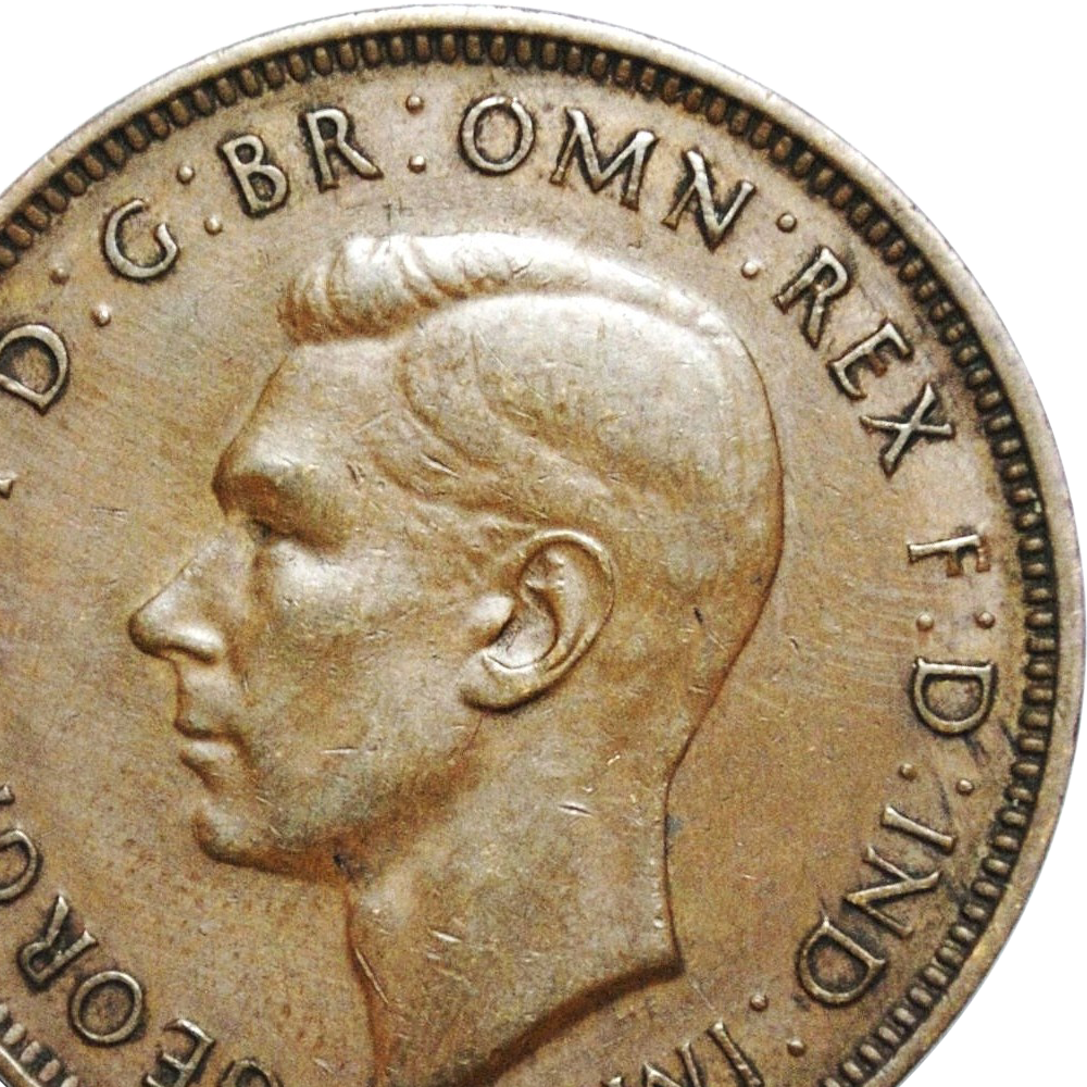 Scarce 1939 Australian Halfpenny Kangaroo Reverse Very Fine