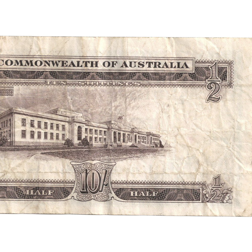 Ten Shilling Coombs Wilson Australian Banknote Fine