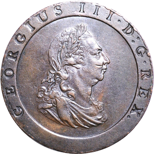 1797 Great Britain Proclamation Cartwheel Penny Good Very Fine