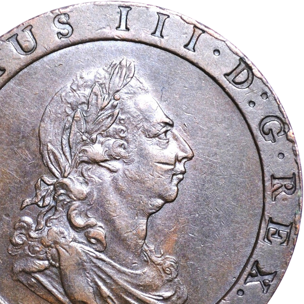 1797 Great Britain Proclamation Cartwheel Penny Good Very Fine