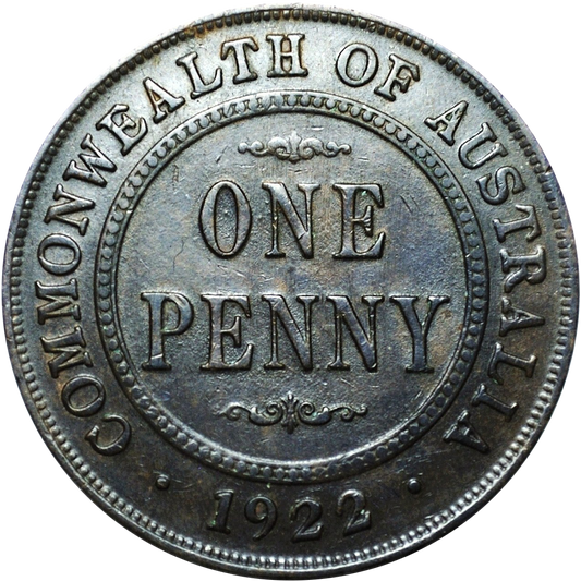 1922 Australian Penny Very Fine