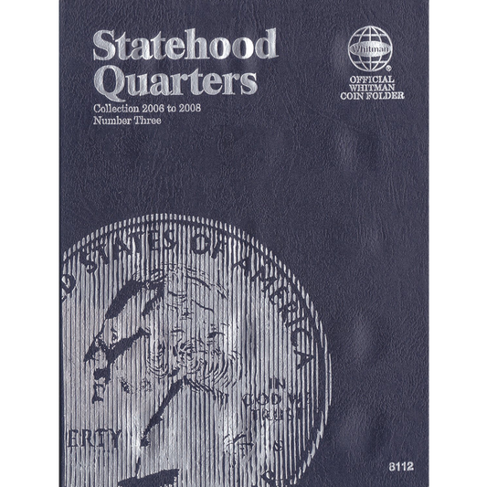 2006-2008+09 Statehood Quarter New Whitman Trifold No 8112 40 Coin Slot Coin