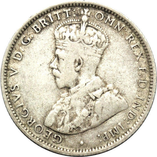 Rare 1915 Australian Shilling About Fine