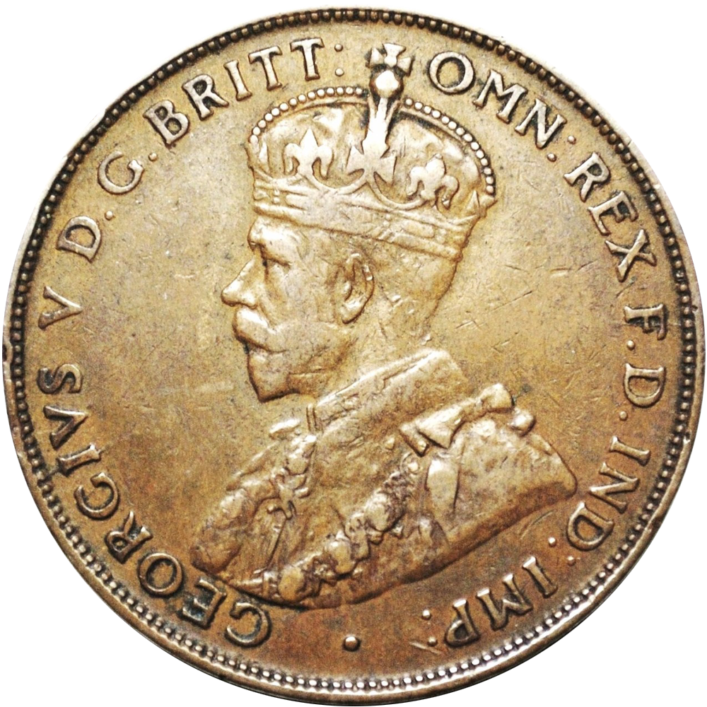 Scarce 1925 Australian Penny Very Fine