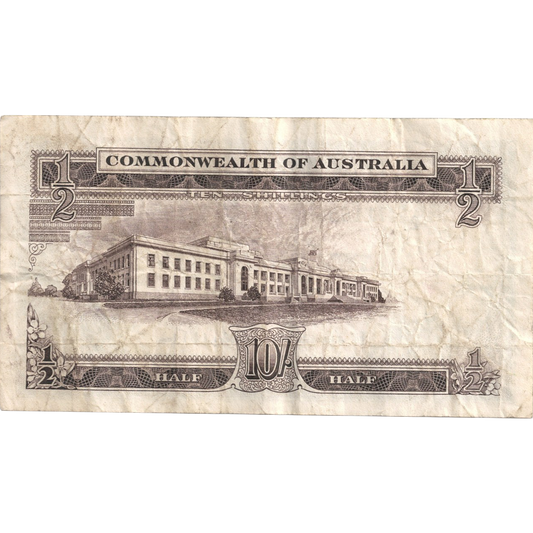 Ten Shilling Coombs Wilson Australian Banknote Fine